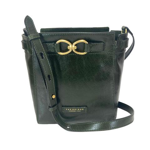 The Bridge Zip Top Shoulder Bag - Style: 04641501 - Green