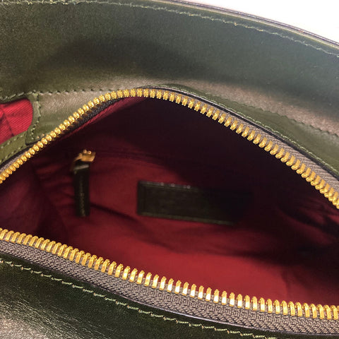 The Bridge Zip Top Shoulder Bag - Style: 04641501 - Green