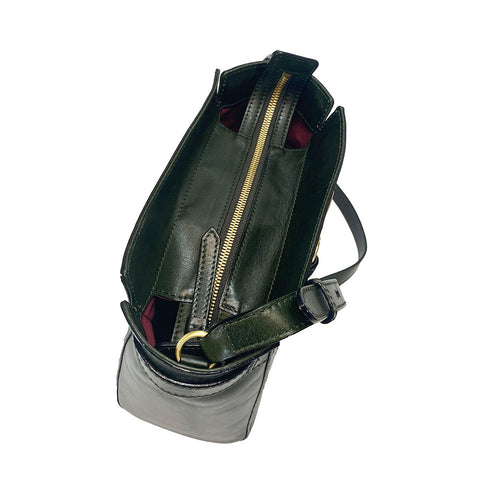 The Bridge Zip Top Shoulder Bag - Style: 04641501 - Green