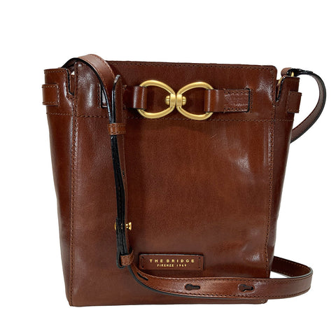 The Bridge Zip Top Shoulder Bag - Style: 04641501 - Brown