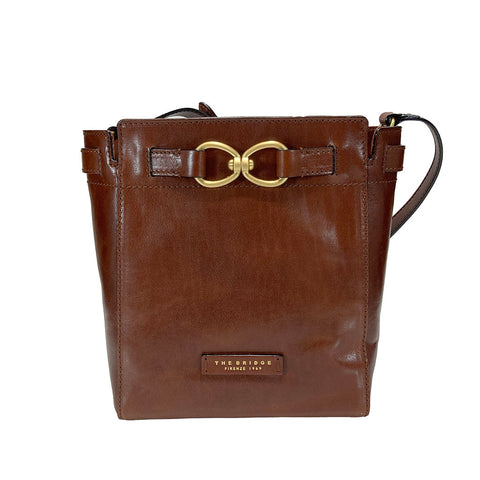 The Bridge Zip Top Shoulder Bag - Style: 04641501 - Brown