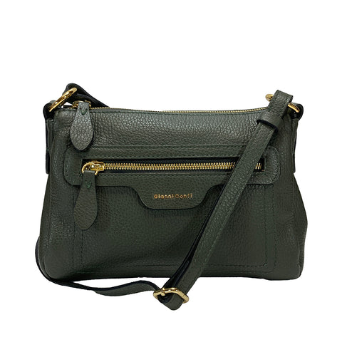 Gianni Conti Shoulder Bag  - Style: 2464348 - Olive Green