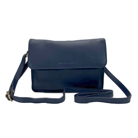 Rowallan Leather Mini Shoulder Bag - Style: 31-2794 Navy