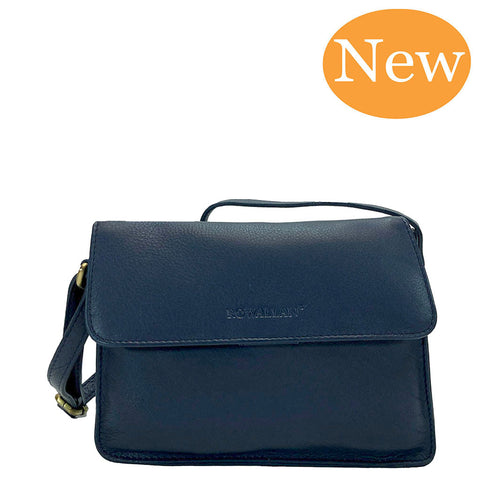 Rowallan Leather Mini Shoulder Bag - Style: 31-2794 Navy