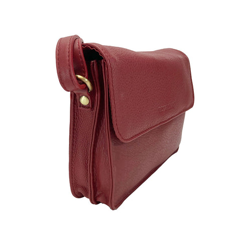 Rowallan Leather Mini Shoulder Bag - Style: 31-2794 Red
