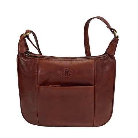 Rowallan Leather Cross Body/ Shoulder Bag - Style: 31-2821 Supatra - Cognac
