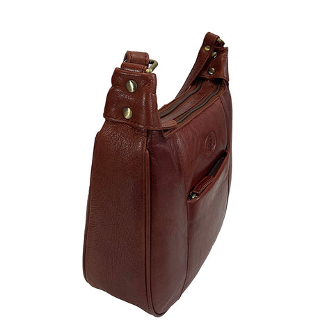 Rowallan Leather Cross Body/ Shoulder Bag - Style: 31-2821 Supatra - Cognac