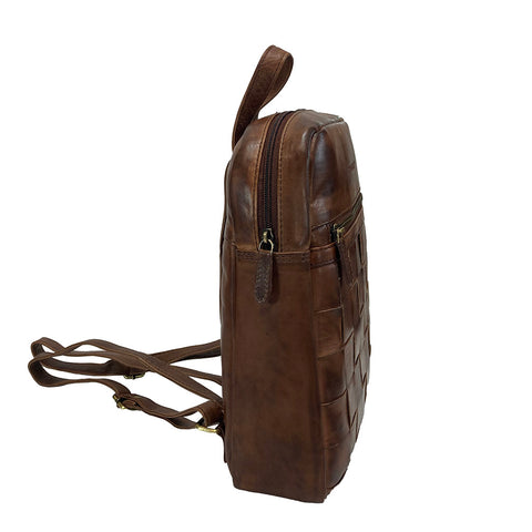 Rowallan Chekov Leather Backpack - Style: 31-2865 Brown