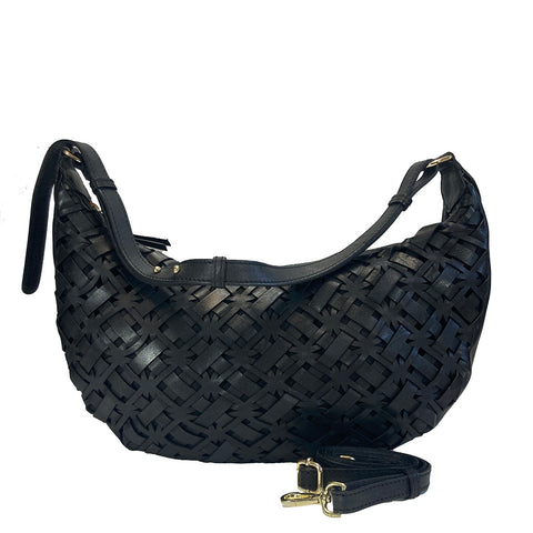 Gianni Conti Zip Top Shoulder / Multiway Bag - Style: 4173840 Black