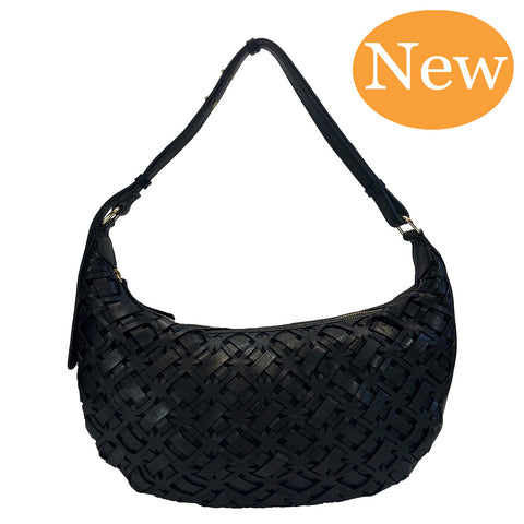 Gianni Conti Zip Top Shoulder / Multiway Bag - Style: 4173840 Black