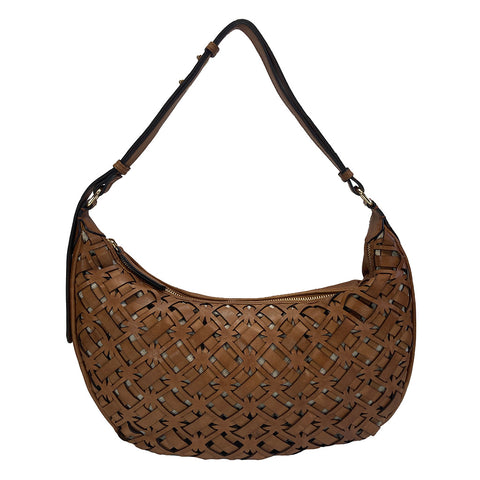 Gianni Conti Zip Top Shoulder / Multiway Bag - Style: 4173840 Tan