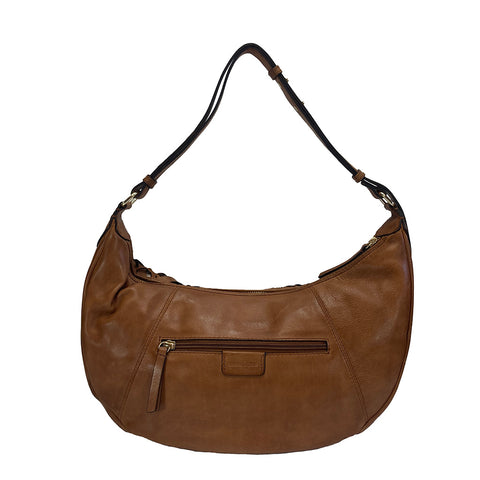 Gianni Conti Zip Top Shoulder / Multiway Bag - Style: 4173840 Tan