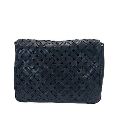 Gianni Conti Large Flap Front Shoulder Bag - Style: 4173844 Black