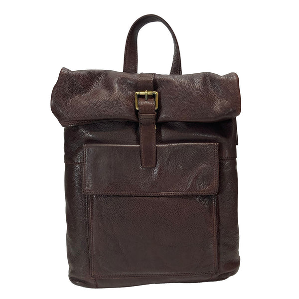 Gianni Conti Backpack - Style: 4192397 - Dark Brown – Cox's Leather Shop
