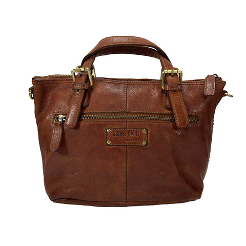 Gianni Conti Leather Multiway Bag - Style: 4560659 - Tan