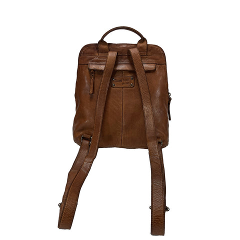 Gianni Conti  Leather Rucksack - Style 4676223 - Tan