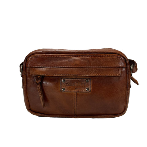 Gianni Conti Small Shoulder Bag - Tan - Style: 4676224