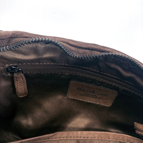 Gianni Conti Zip Top Shoulder / Multiway Bag - Style: 4893704 Brown