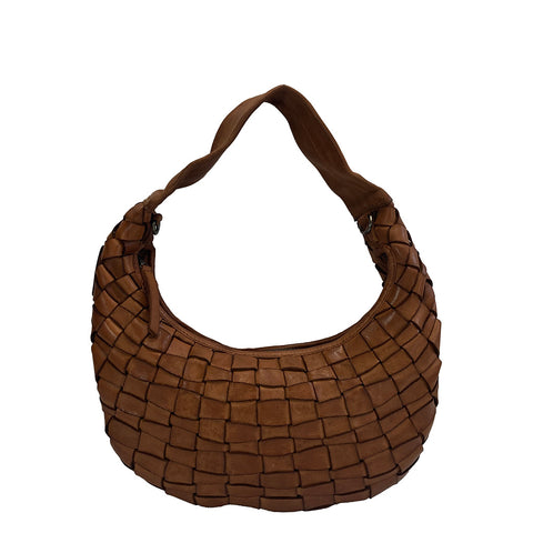 Gianni Conti Zip Top Shoulder / Multiway Bag - Style: 4893704 Tan