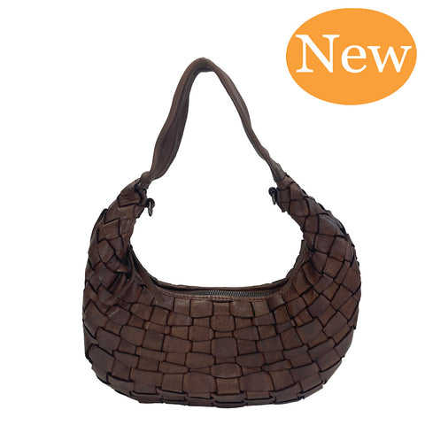 Gianni Conti Zip Top Shoulder / Multiway Bag - Style: 4893704 Brown