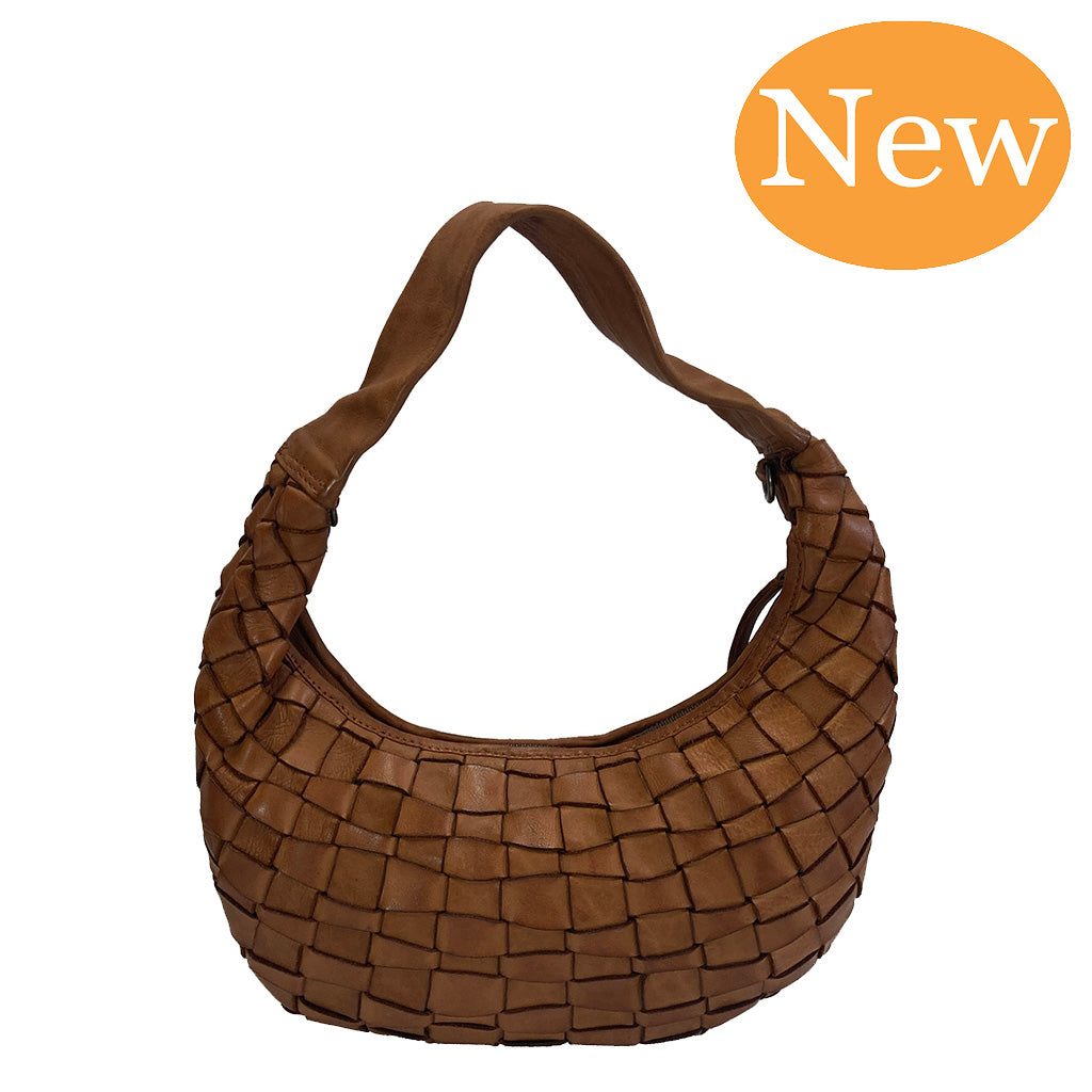 Gianni Conti Zip Top Shoulder / Multiway Bag - Style: 4893704 Tan
