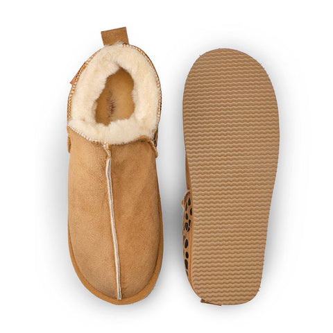 Shepherd Sheepskin Bootee Slipper - Style: Annie 4922 - Chestnut Leopard