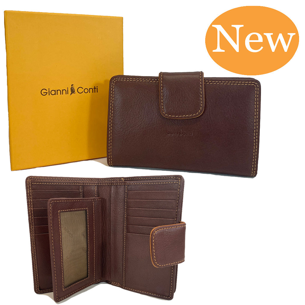Gianni Conti Medium Wallet Purse - Style: 588356 - Brown – Cox's ...