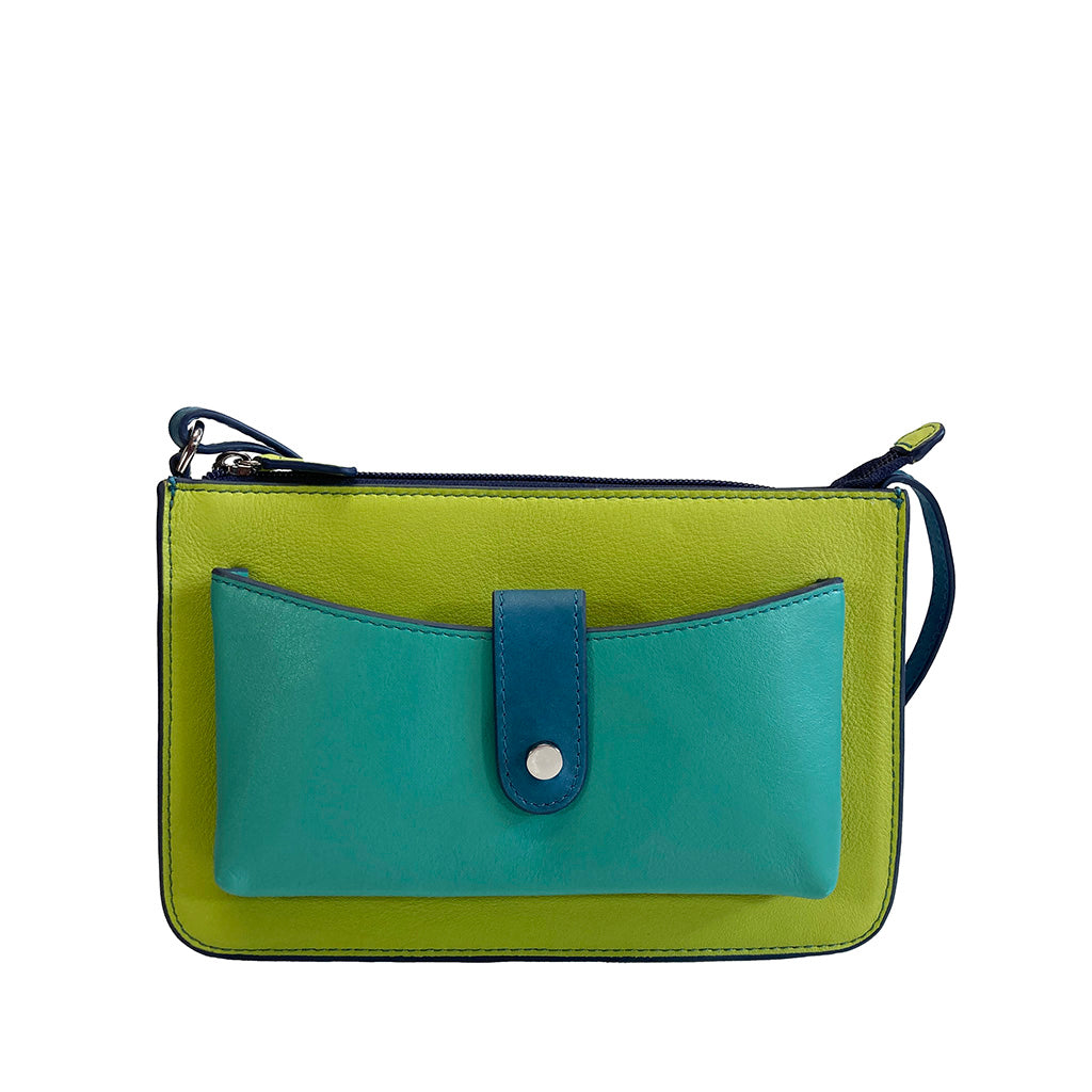 ili New York Leather Cross Body Bag RFID Protected Style: 6046