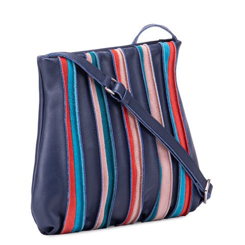 Mywalit Medium Cross Body Bag - Style 606-80- Blue