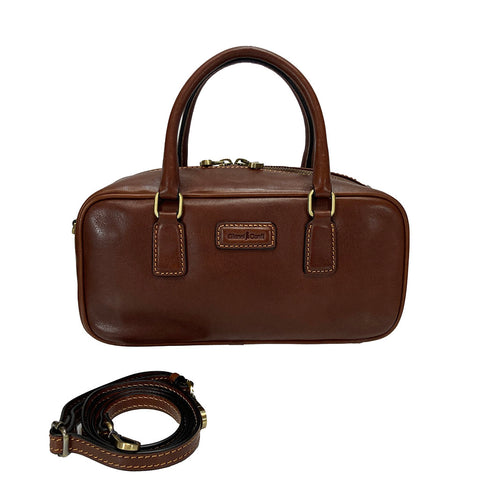 Gianni Conti Zip Top Gab / Multiway Bag - Style: 910459 Tan