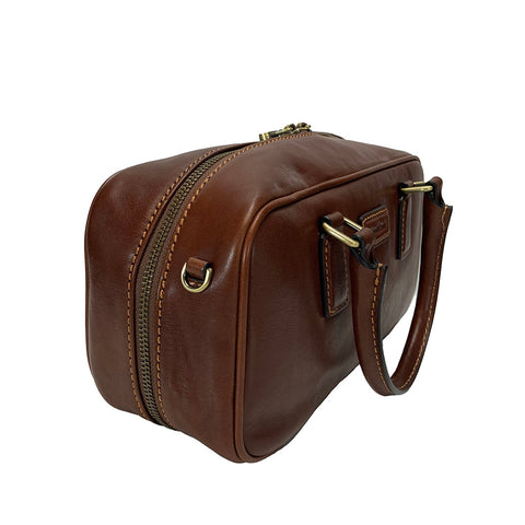 Gianni Conti Zip Top Gab / Multiway Bag - Style: 910459 Tan