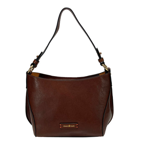 Gianni Conti Zip Top Gab / Multiway Bag - Style: 910766Tan