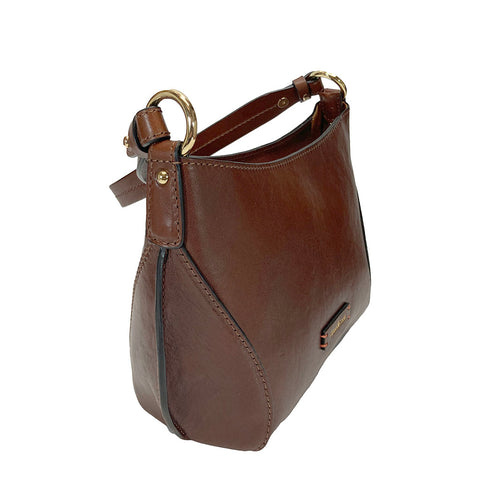 Gianni Conti Zip Top Gab / Multiway Bag - Style: 910766Tan