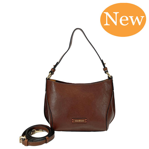 Gianni Conti Zip Top Gab / Multiway Bag - Style: 910766Tan