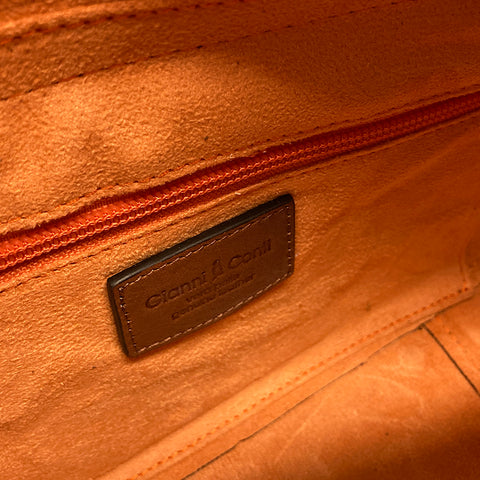 Gianni Conti Zip Top Shoulder Bag Multiway  - Style: 910768 Tan