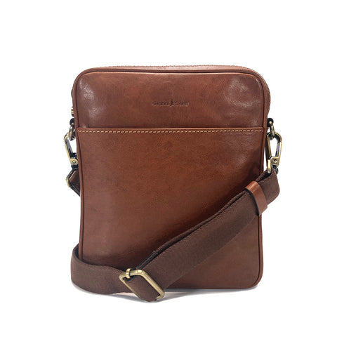 Gianni Conti Unisex Shoulder Bag - Style: 912154 - Tan