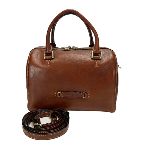 Gianni Conti Zip Top Multiway Bag  - Style: 914202 - Tan