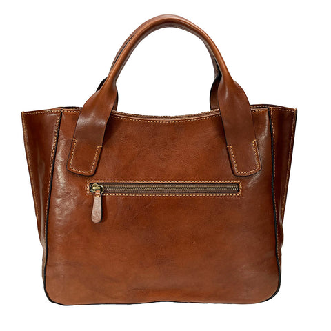 Gianni Conti Zip Top Multiway Bag  - Style: 914671 - Tan