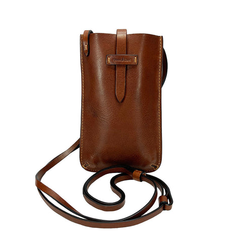 Gianni Conti Leather Phone / Glasses Case - Style: 915089 - Tan