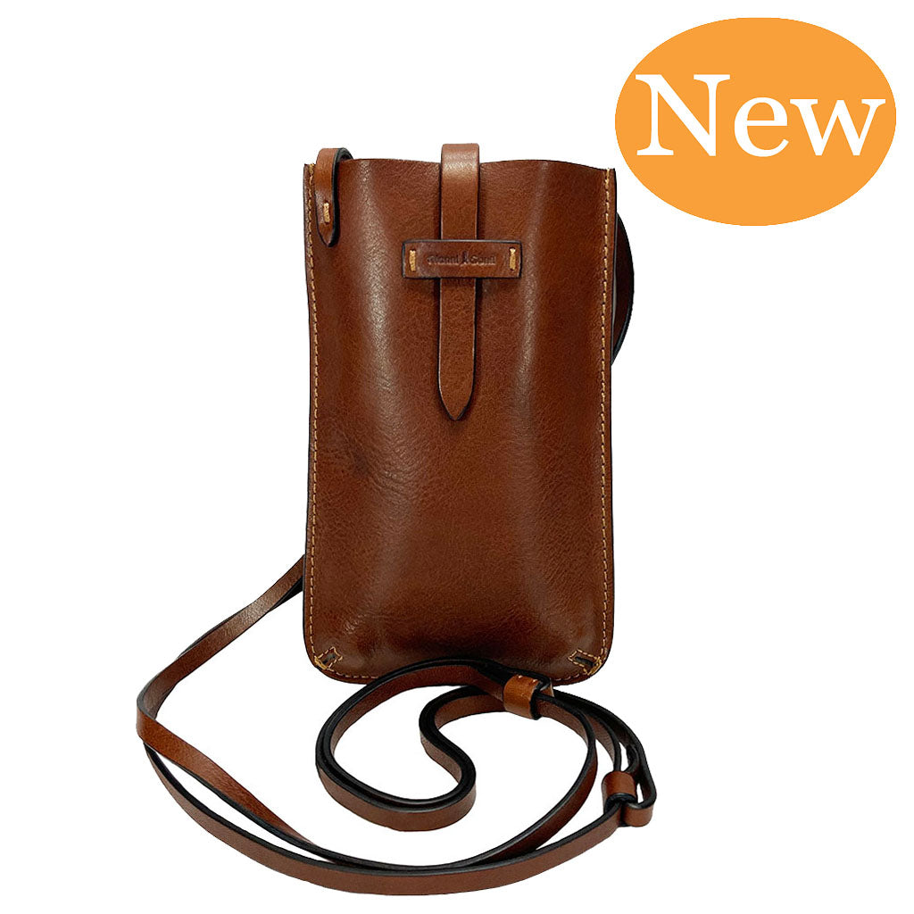 Gianni Conti Leather Phone / Glasses Case - Style: 915089 - Tan