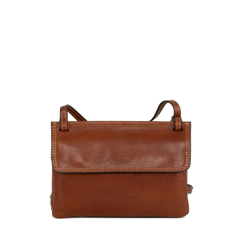 Gianni Conti Small Shoulder / Crossbody Bag - Style: 915555 Tan