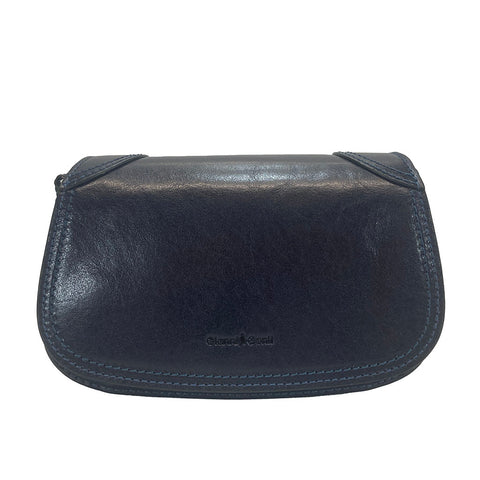 Gianni Conti Classic Flap Front Bag - Style: 9403035 - Jeans Blue