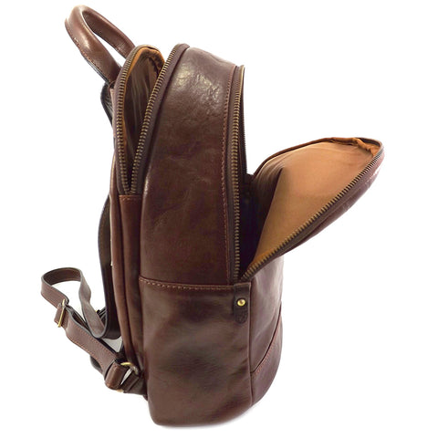 Gianni Conti Smart Leather Rucksack - Style: 9403695 - Brown