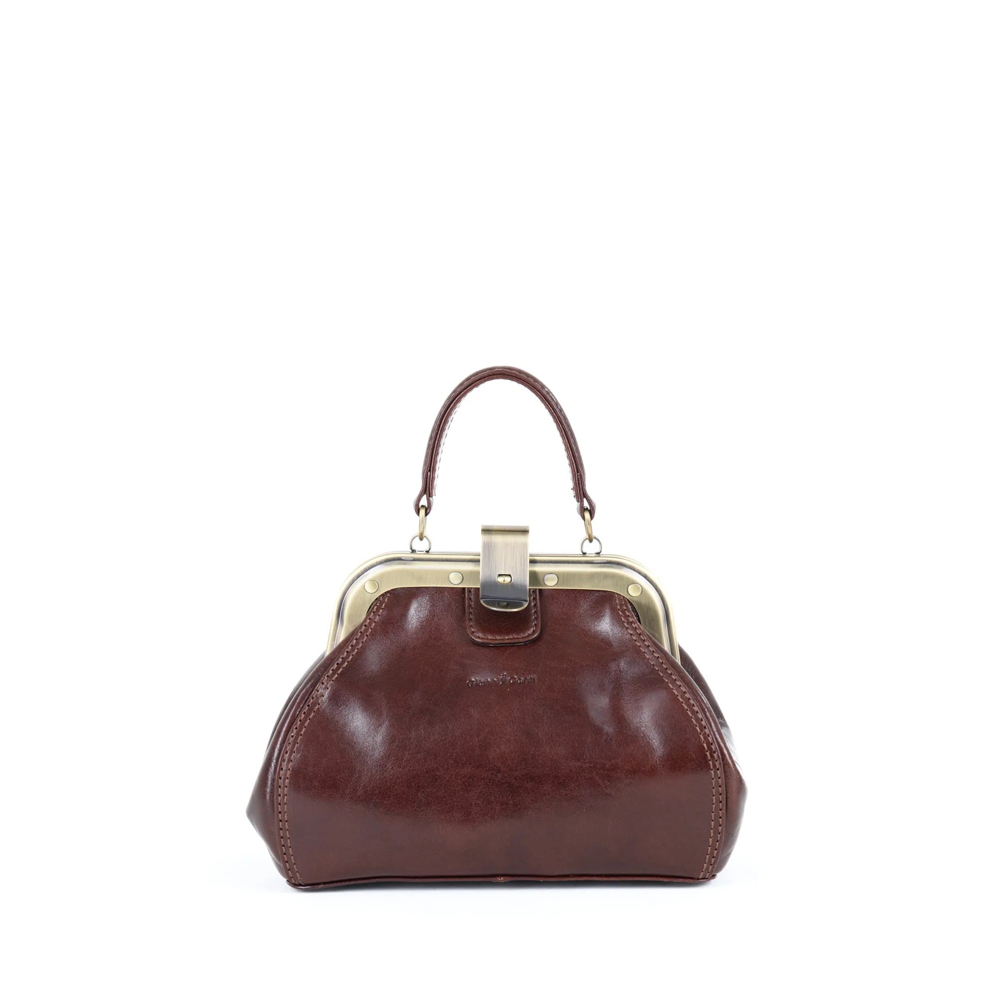 GIANNI CONTI Borsa Gladstone In Pelle Italiana Rossa | 28x21x10 Cm | A Tracolla Con Cinghia Regolabile | Sacchetto Polvere Incluso - 4
