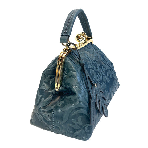 Gianni Conti Clip Top Multiway Bag - 9963041 Denim