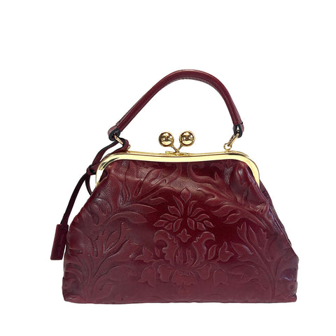Gianni Conti Clip Top Multiway Bag - 9963041 - Ruby