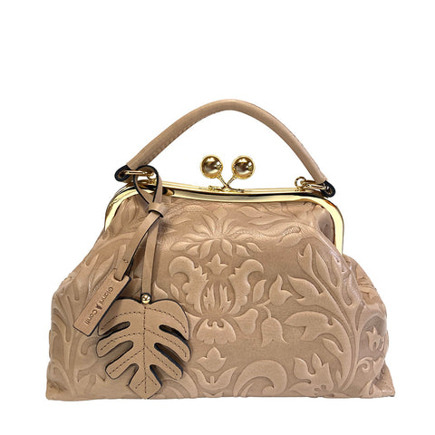 Gianni Conti Clip Top Multiway Bag - 9963041 Sand