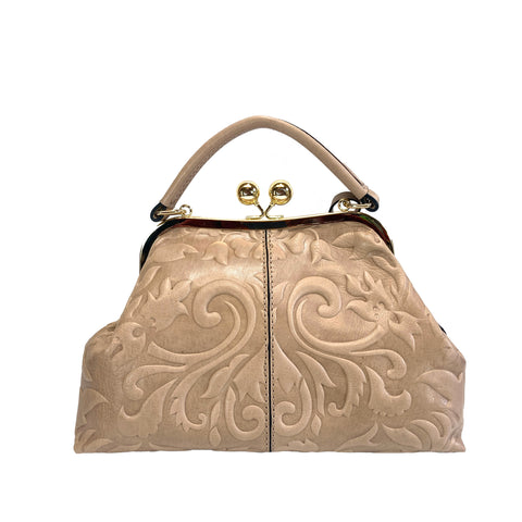 Gianni Conti Clip Top Multiway Bag - 9963041 Sand