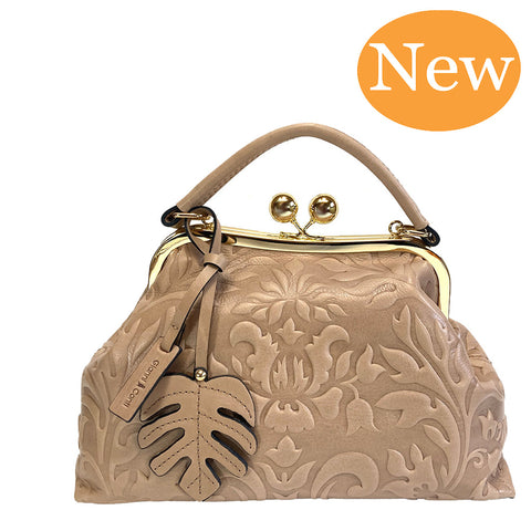 Gianni Conti Clip Top Multiway Bag - 9963041 Sand