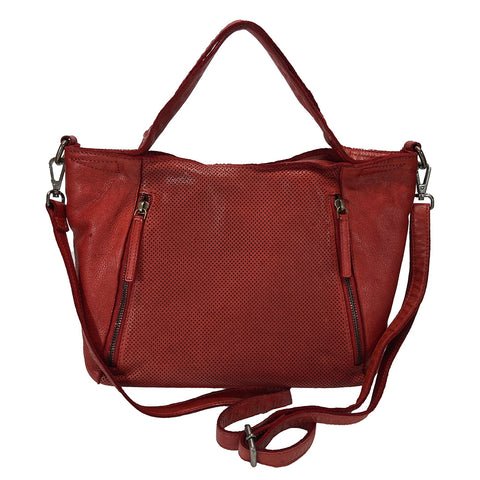 Rowallan Solitaire Leather Grab- Multiway Bag - Style: 31-3227 Red